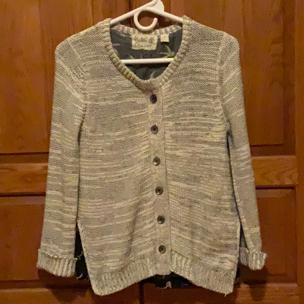 Field Flower Button-Up Women's Sweater